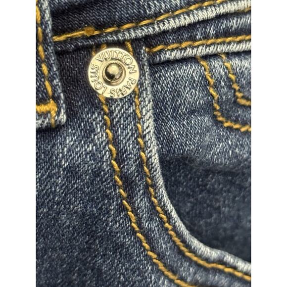 Louis Vuitton women medium Blue wash Skinny Jeans Size EU 36 US 4 - Picture 15 of 15